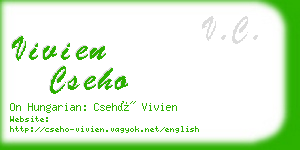 vivien cseho business card